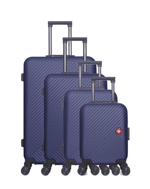 Set De 4 Valise SPIEZ marine - 75x47x29 cm