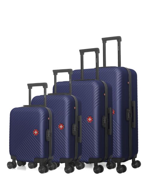 Set De 4 Valise SPIEZ marine - 75x47x29 cm