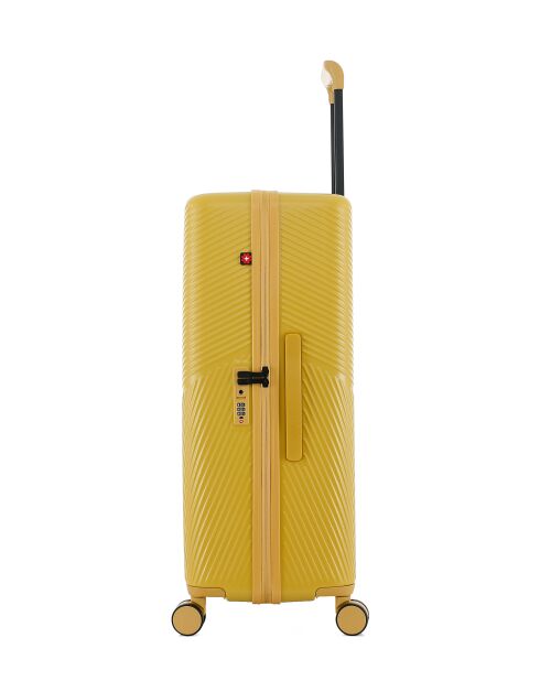 Set van 3 grote koffers, weekend en cabine XS Fribourg miel - 75x47,5x29 cm