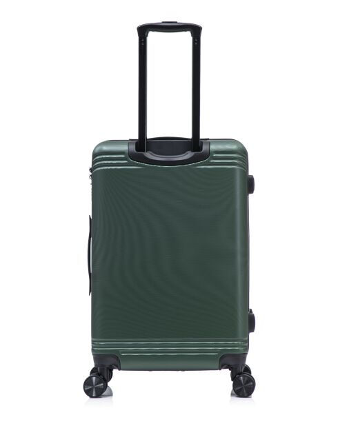 Set mit 3 großen Koffern, Weekend und Cabin Gstaad grün - 75x49x29 cm