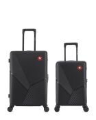 Set di 2 valigie da viaggio XS Fribourg nere - 65x42,5x26 cm