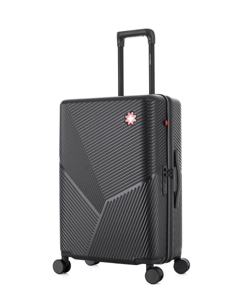Set di 2 valigie da viaggio XS Fribourg nere - 65x42,5x26 cm