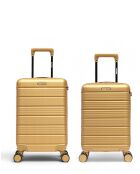Set di 2 valigie da cabina XS Lugano beige - 60x42,5x26 cm