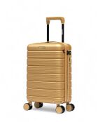 Set di 2 valigie da cabina XS Lugano beige - 60x42,5x26 cm