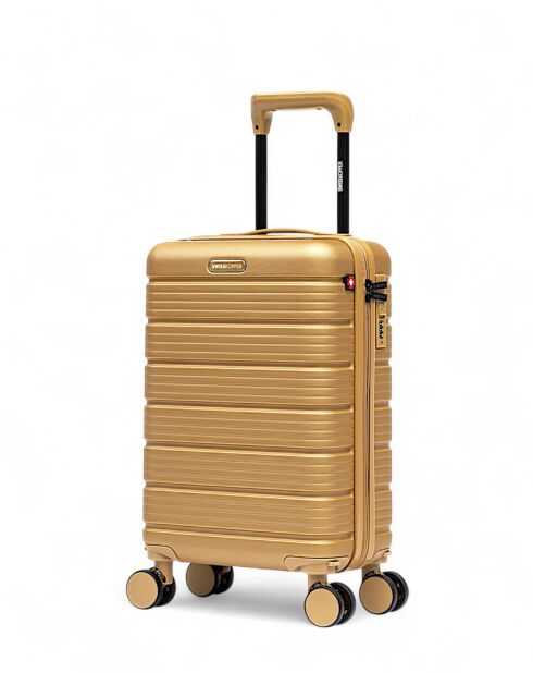 Set di 2 valigie da cabina XS Lugano beige - 60x42,5x26 cm
