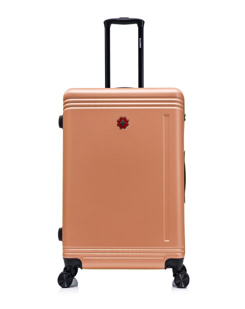 Lot De 2 Valises Grand Format Et Cabine Gstaad orange - 75x49x29 cm