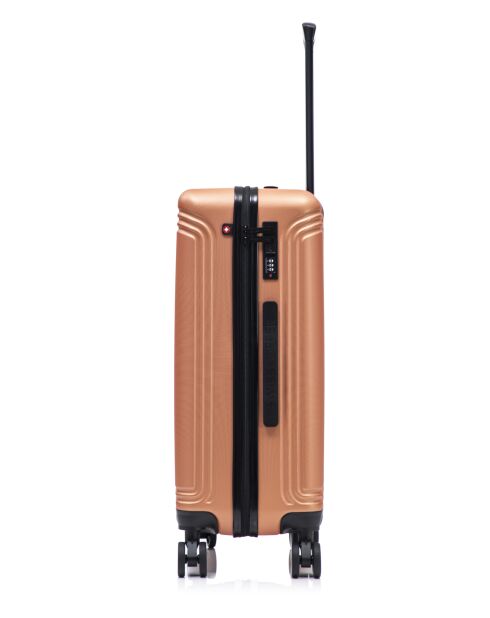 Lot De 2 Valises Grand Format Et Cabine Gstaad orange - 75x49x29 cm