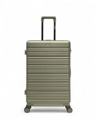 Set mit 3 großen Koffern, Wochenende und Kabine Lugano oliv - 75x47,5x29 cm
