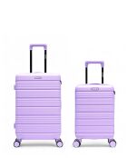 Set di 2 valigie da viaggio XS Lugano viola - 65x42,5x26 cm