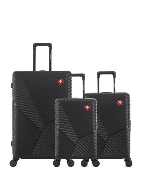 Set de 3 maletas grandes, Cabin y Cabin XS Fribourg noir - 75 x 47,5 x 29 cm