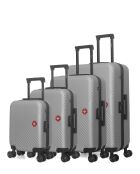 Set De 4 Valise SPIEZ gris - 75x47x29 cm