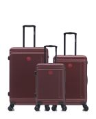 Set van 3 grote koffers, weekend en hut Gstaad bordeaux - 75x49x29 cm