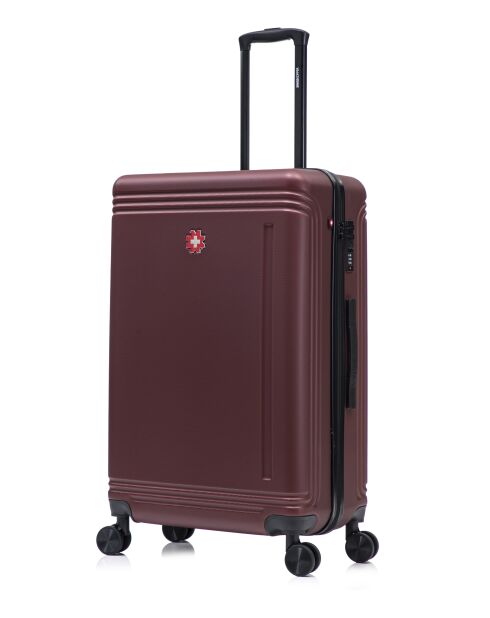 Set van 3 grote koffers, weekend en hut Gstaad bordeaux - 75x49x29 cm