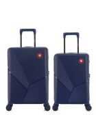 Set aus 2 Kabinen- und Kabinenkoffern XS Fribourg dunkelblau - 60x42,5x26 cm