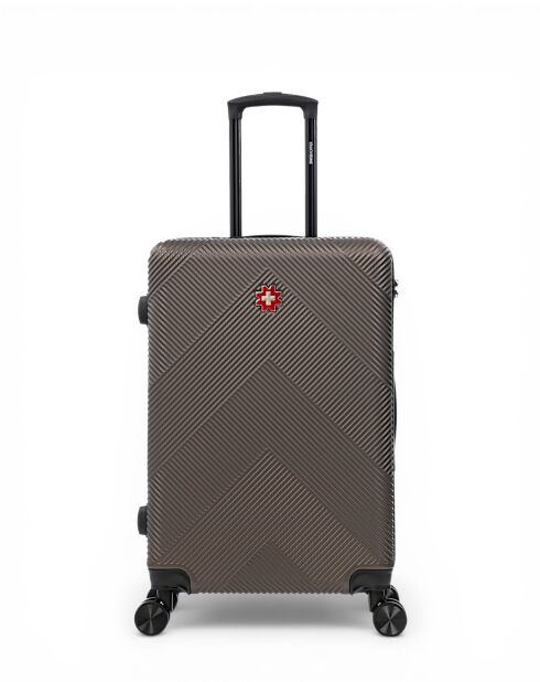 Lot De 2 Valises Weekend Et Cabine Olten cafe - 67x44x27 cm