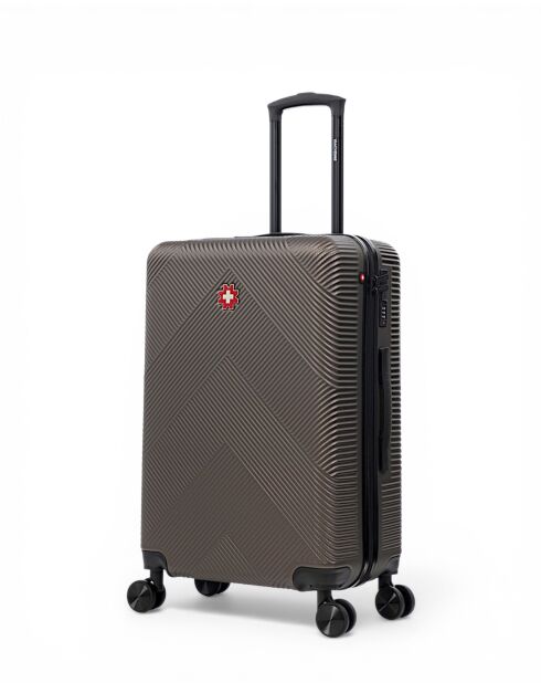 Lot De 2 Valises Weekend Et Cabine Olten cafe - 67x44x27 cm