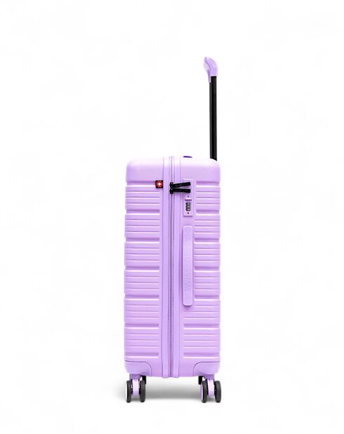 3er-Set Weekend-, Kabinen- und Kabinenkoffer XS Lugano lila - 65x42,5x26 cm