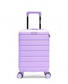Set de 2 maletas de cabina y cabina XS Lugano moradas, 60 x 42,5 x 26 cm