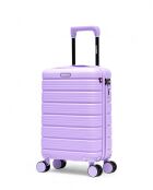 Set de 2 maletas de cabina y cabina XS Lugano moradas, 60 x 42,5 x 26 cm