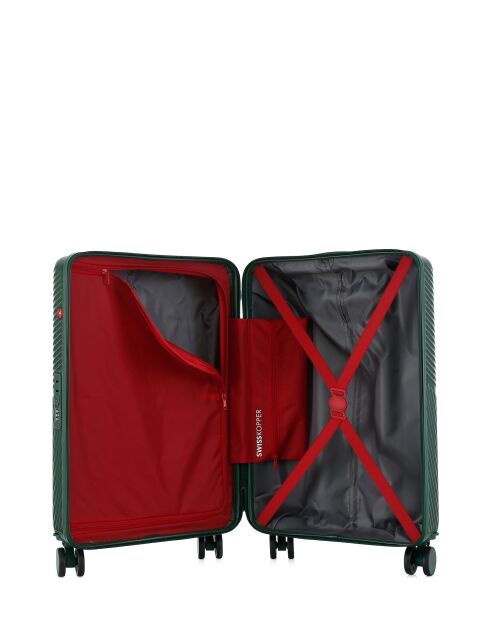Set aus 2 Kabinen- und Kabinenkoffern XS Fribourg dunkelgrün - 60x42,5x26 cm