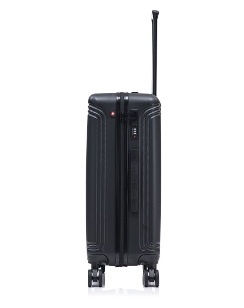 Lot De 2 Valises Weekend Et Cabine Gstaad noir - 66x43x26 cm