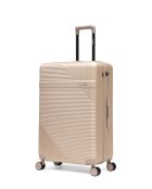 Set aus 2 großen Koffern und Kabine XS Wohlen beige - 75x47,5x29 cm