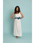 Stola Lili in cotone blu royal - 90x180 cm