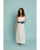 Stola Lili in cotone blu royal - 90x180 cm