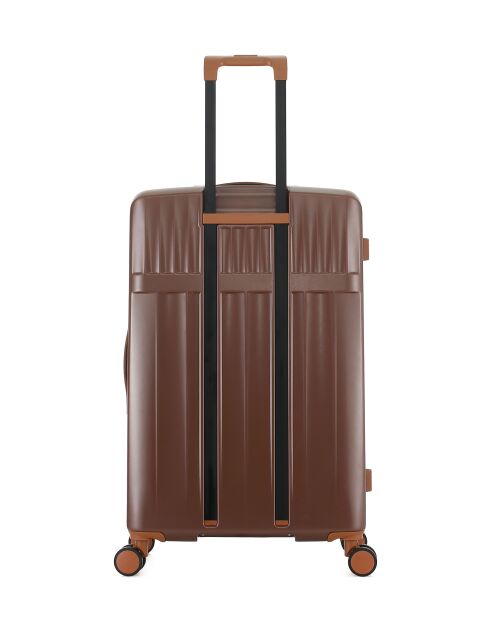 Set van 3 grote koffers, weekend en cabine XS Zermatt donkerbruin - 76,5x49x29 cm