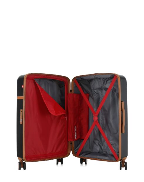 Maleta Zermatt mediana estancia negra - 67x42,5x26 cm
