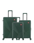 Set mit 3 großen Koffern, Weekend & Cabin Fribourg, Dunkelgrün — 75 x 47,5 x 29 cm