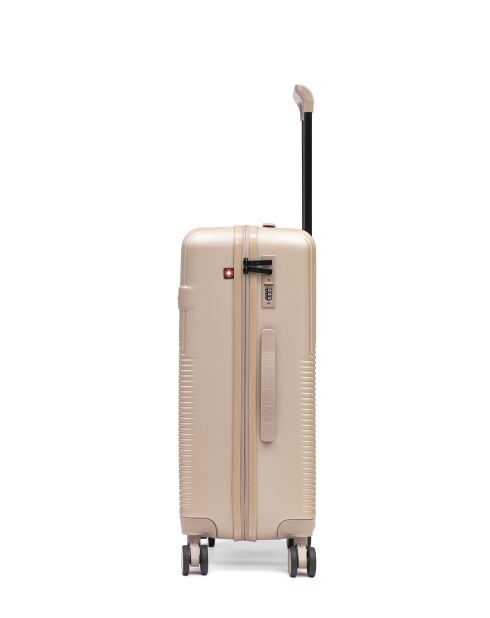 Set mit 3 großen Koffern, Weekend- und Kabinenkoffer Wohlen beige - 75x47,5x29 cm