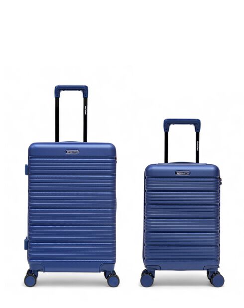 Set aus 2 Wochenend- und Kabinenkoffern XS Lugano marine - 65x42,5x26 cm