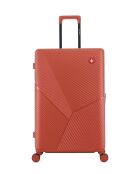 Set van 3 grote koffers, weekend en cabine XS Fribourg terracotta - 75x47,5x29 cm