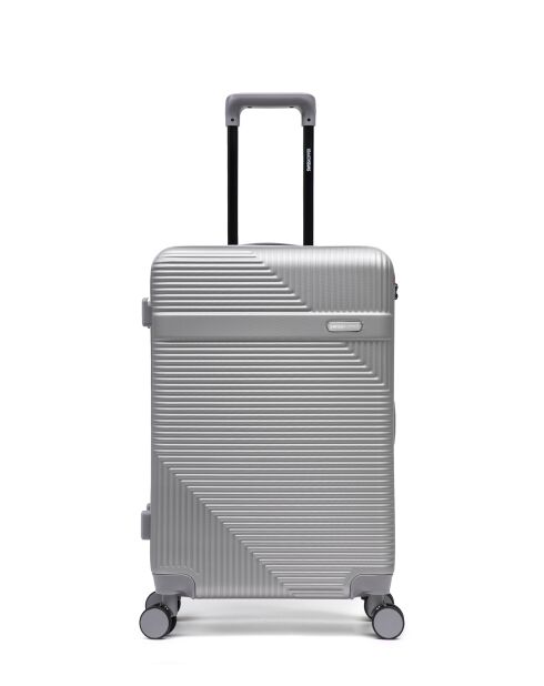 Set aus 2 Wochenend- und Kabinenkoffern XS Wohlen grau - 65x42,5x26 cm