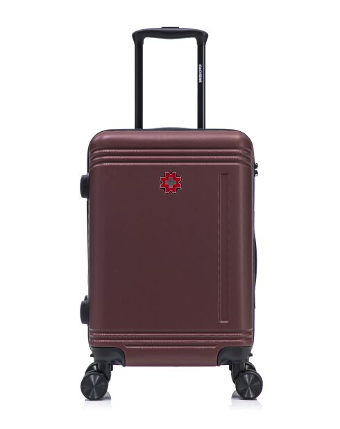Burgunderfarbener Gstaad Kabinenkoffer - 55x37x23 cm