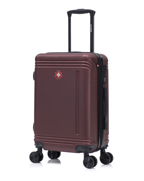 Burgunderfarbener Gstaad Kabinenkoffer - 55x37x23 cm