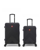 Lot De 2 Valises Weekend Et Cabine Olten noir - 67x44x27 cm