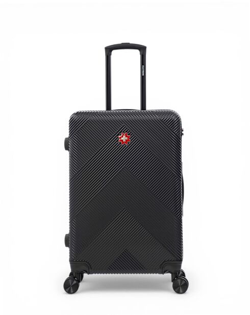 Lot De 2 Valises Weekend Et Cabine Olten noir - 67x44x27 cm