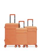 3er-Set Weekend-, Kabinen- und Kabinenkoffer XS Wohlen orange - 65x42,5x26 cm