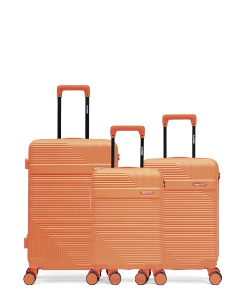 3er-Set Weekend-, Kabinen- und Kabinenkoffer XS Wohlen orange - 65x42,5x26 cm