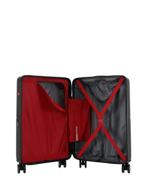 Set de 2 maletas de cabina y cabina XS Fribourg negras - 60x42,5x26 cm