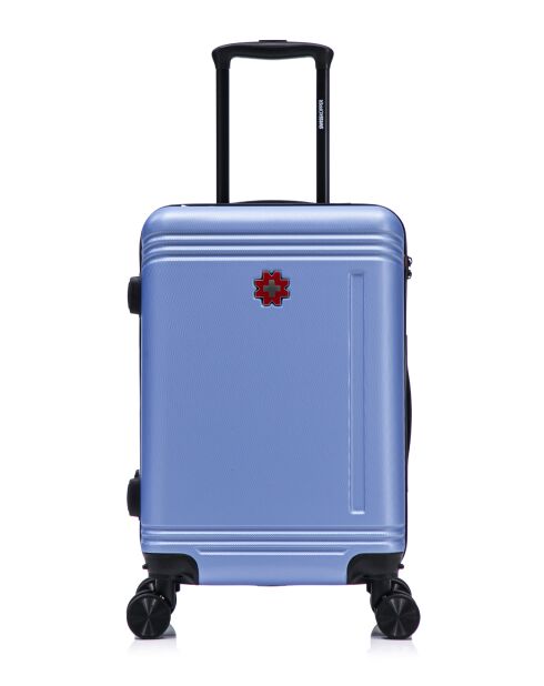 Valise cabine Gstaad bleu - 55x37x23 cm