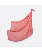 Carré en coton Idaya orange - 130x130 cm