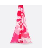 Stola Octave in cotone rosa lampone - 100x200 cm
