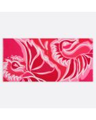 Stola Octave in cotone rosa lampone - 100x200 cm