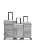 3er-Set Weekend-, Kabinen- und Kabinenkoffer XS Wohlen grau - 65x42,5x26 cm