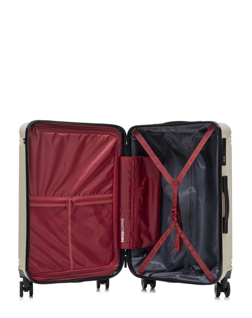 Gstaad Mittelgroßer Reisekoffer, 65 x 43 x 26 cm, beige