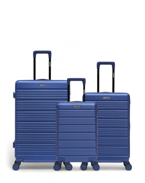 Set mit 3 großen Koffern, für Wochenende und Kabine, Lugano Marine, 75 x 47,5 x 29 cm