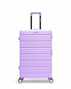 Set di 2 valigie grandi e cabina Lugano viola - 75x47,5x29 cm